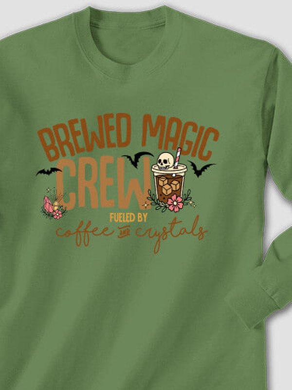 Coffee And Crystals : Printed Long Sleeves