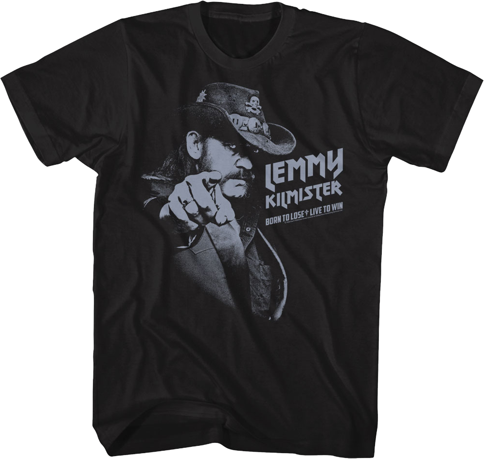 Monochrome Born To Lose Live To Win Point Lemmy T-Shirt product image 1