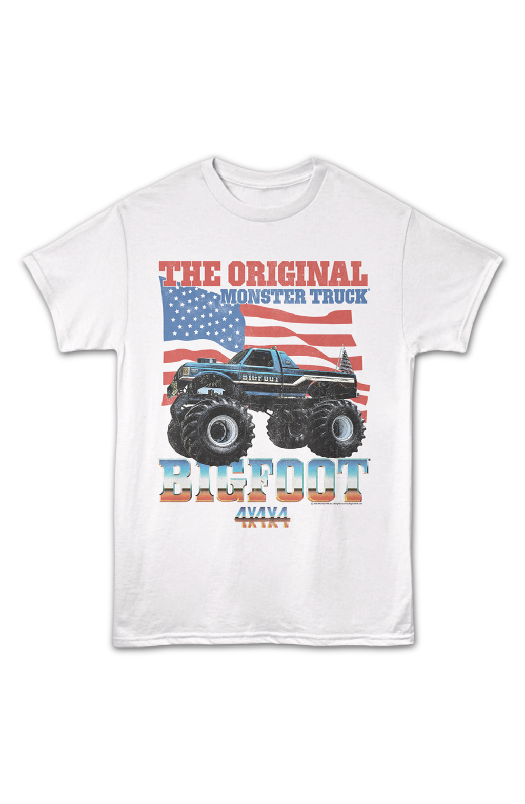 Monster Truck Flag Bigfoot T-Shirt product image 2
