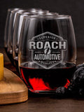 Automotive : Cheese Board Wine Glass Gift Sets - Engraved