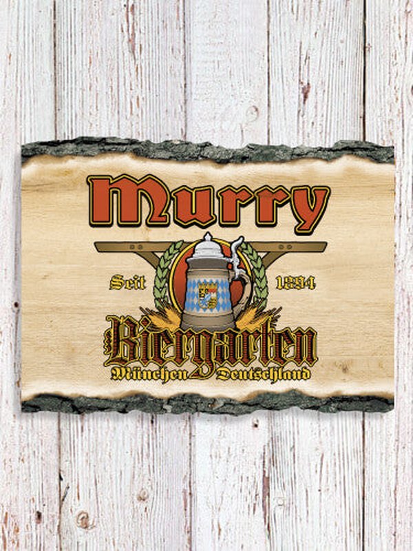 Biergarten : Faux Sliced Log Plaque