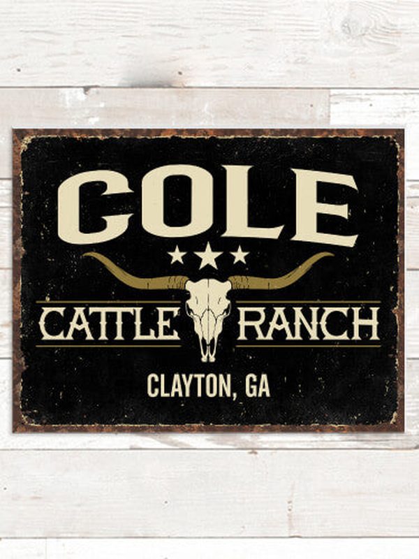 Cattle Ranch : Tin Signs