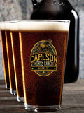 Classic Horse Ranch : Growler Pint Glass Gift Sets - Color Printed
