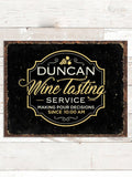 Classic Wine Tasting Services : Tin Signs