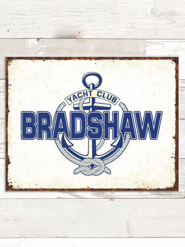 Classic Yacht Club : Tin Signs