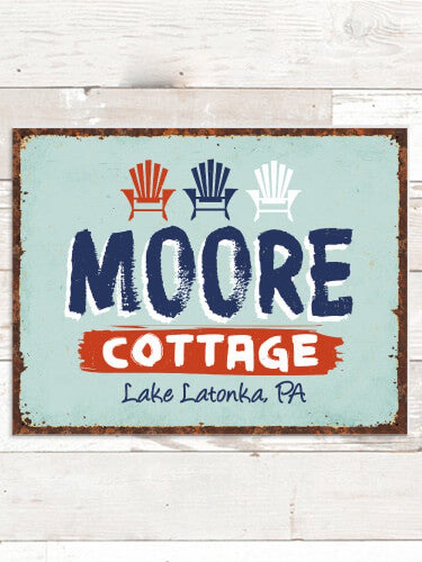 Cottage : Tin Signs