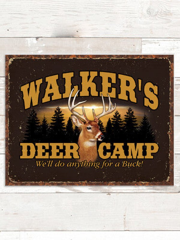 Deer Camp : Tin Signs
