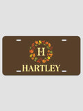 Fall Monogram : License Plates