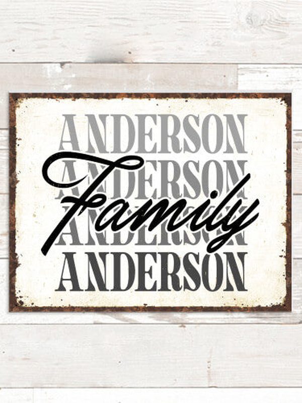 Family Repeat : Tin Signs