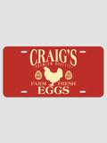 Farm Fresh Eggs : License Plates