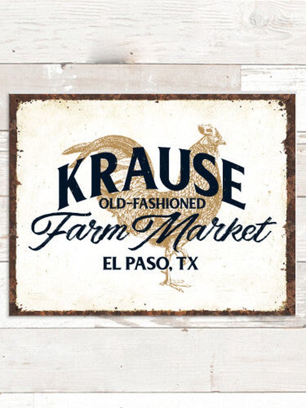 Farm Market : Tin Signs