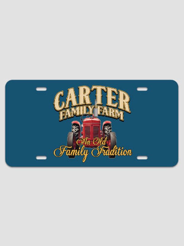 Farming Family Tradition : License Plates