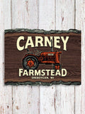 Farmstead : Faux Sliced Log Plaque