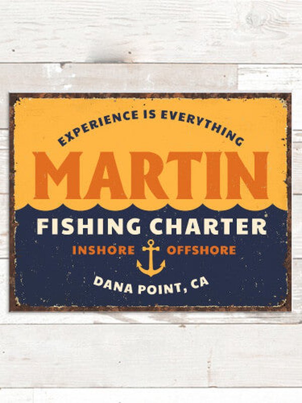 Fishing Charter : Tin Signs