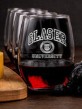 University : Cheese Board Wine Glass Gift Sets - Engraved