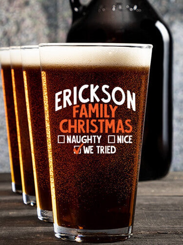 We Tried : Growler Pint Glass Gift Sets - Color Printed