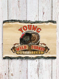Wild Turkey Outfitters : Faux Sliced Log Plaque