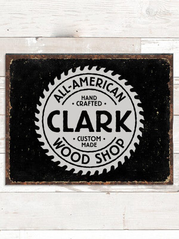 Wood Shop : Tin Signs