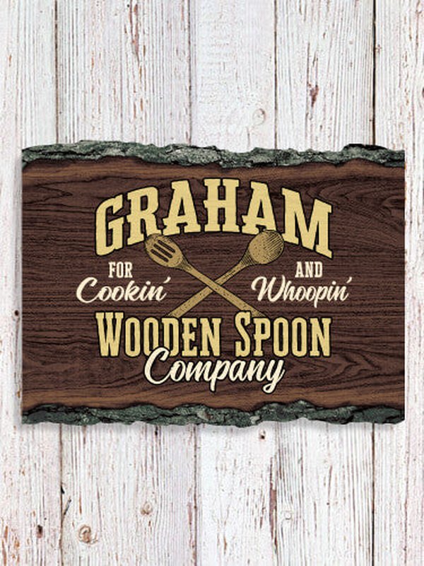 Wooden Spoon Company : Faux Sliced Log Plaque
