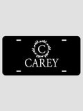 Wreath Monogram : License Plates