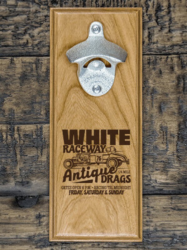 Antique Drag Race : Bottle Openers - Engraved