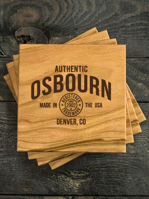 Authentic Brand : Coasters - Engraved