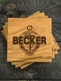 Classic Yacht Club : Coasters - Engraved