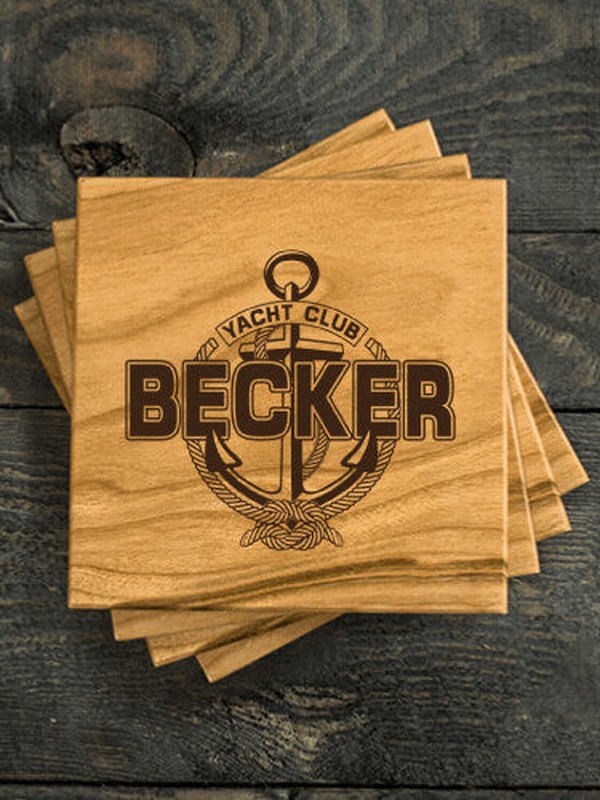 Classic Yacht Club : Coasters - Engraved