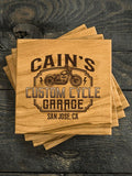 Custom Cycle Garage : Coasters - Engraved