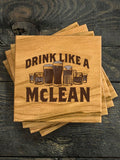 Drink Like A : Coasters - Engraved
