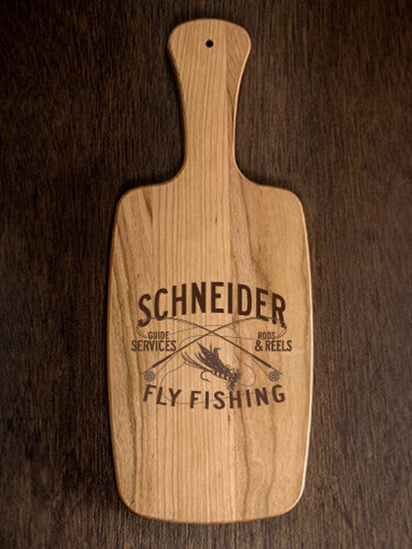 Fly Fishing Guide : Cheese Boards - Engraved