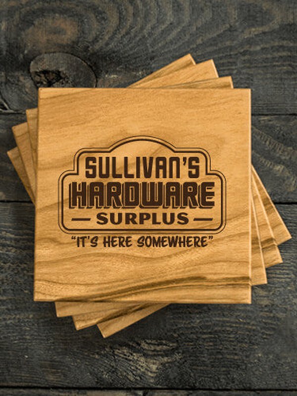 Hardware Surplus : Coasters - Engraved