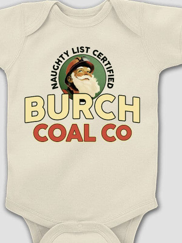 Christmas Coal Company : Printed Baby Bodysuits