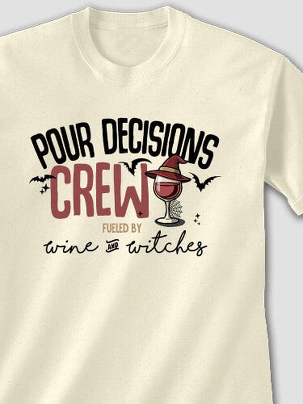 Wine And Witches : Printed T-Shirts