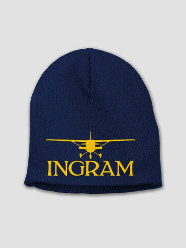 Airplane : Embroidered Beanies