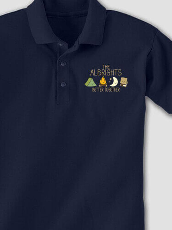 Better Together Camping : Embroidered Polo Shirts product image 1