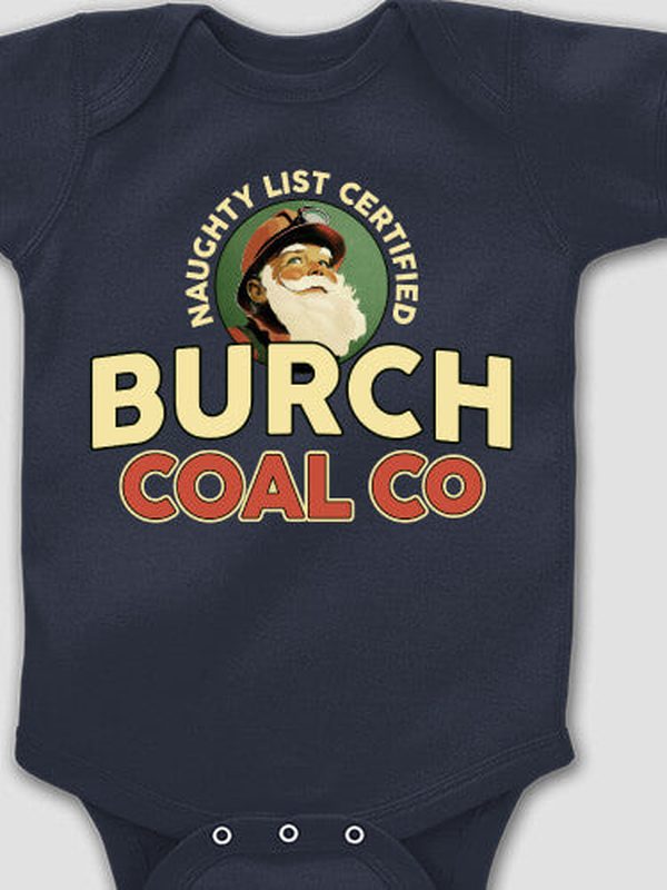 Christmas Coal Company : Printed Baby Bodysuits