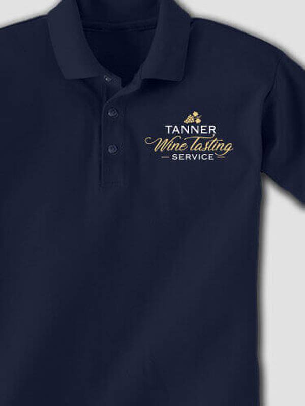 Classic Wine Tasting Services : Embroidered Polo Shirts product image 2