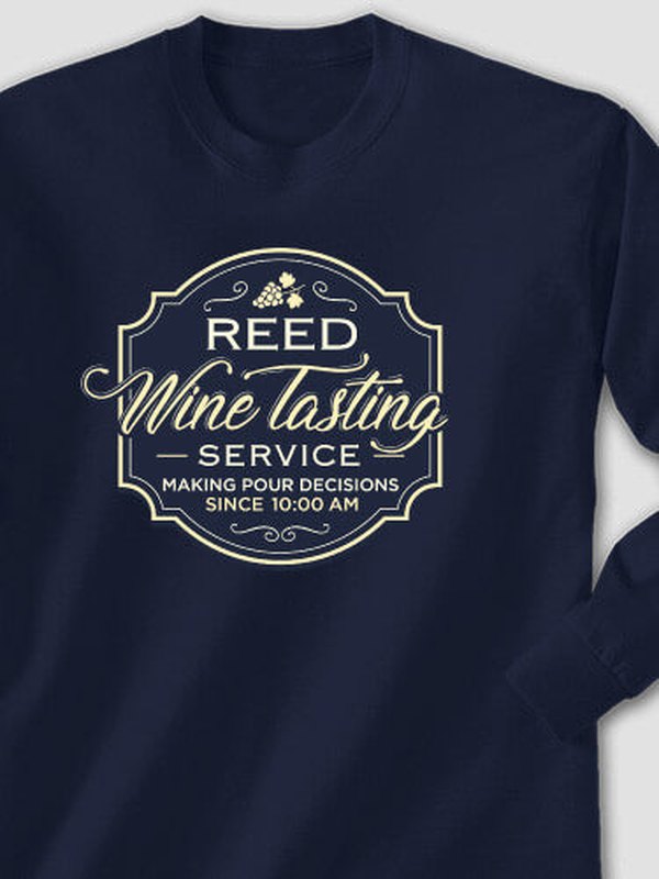 Classic Wine Tasting Services : Printed Long Sleeves