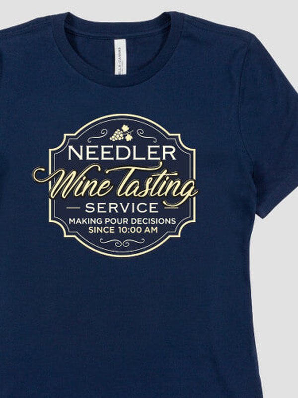 Classic Wine Tasting Services : Premium Printed T-Shirts