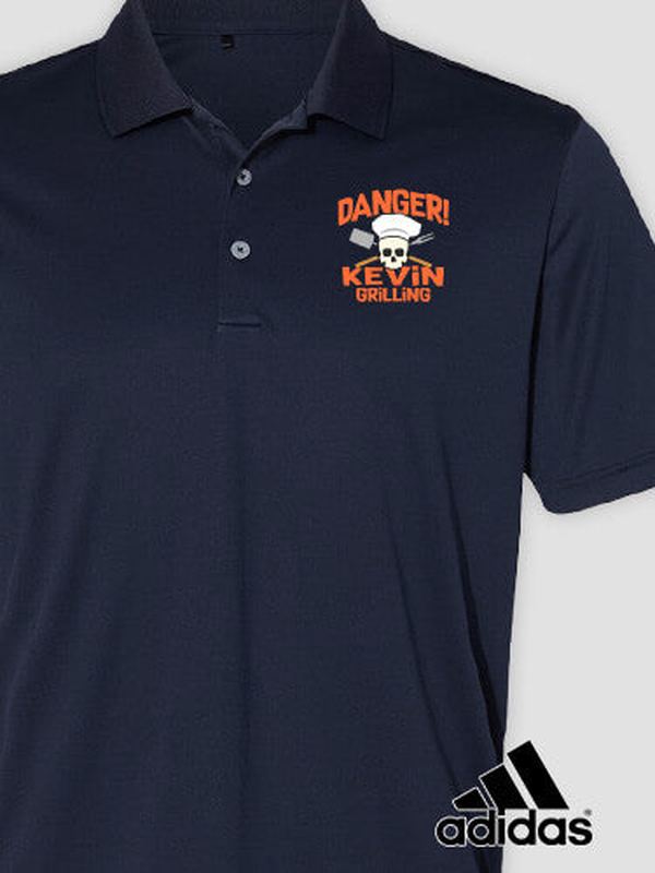 Danger Grilling : Embroidered Adidas® Polo Shirts product image 2