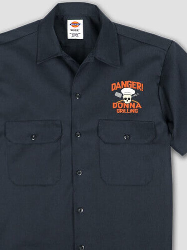 Danger Grilling : Embroidered Work Shirts product image 2