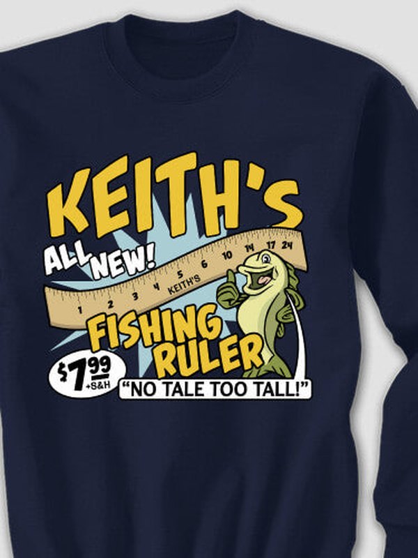 Fishing Ruler : Printed Sweatshirts product image 1
