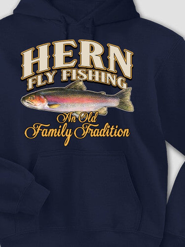 Fly Fishing Family Tradition : Printed Hoodies product image 4