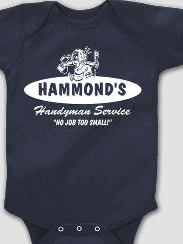 Handyman Service : Printed Baby Bodysuits