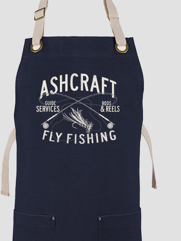 Fly Fishing Guide : Printed Canvas Work Aprons