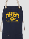Turkey Eating Team : Printed Canvas Work Aprons