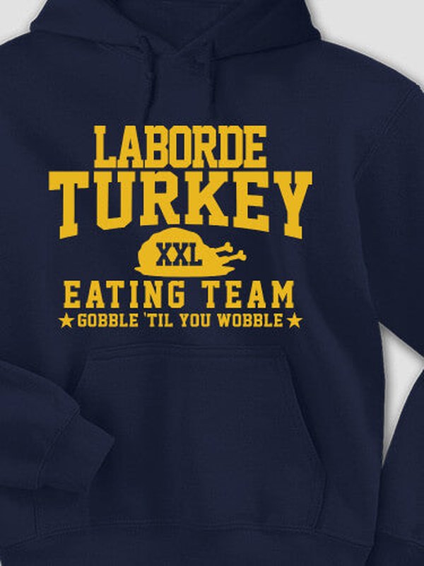 Turkey Eating Team : Printed Hoodies product image 2