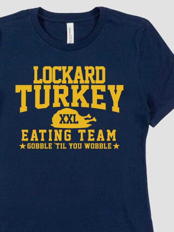 Turkey Eating Team : Premium Printed T-Shirts