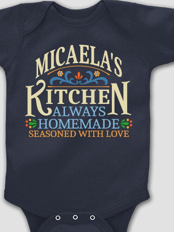 Vintage Kitchen : Printed Baby Bodysuits